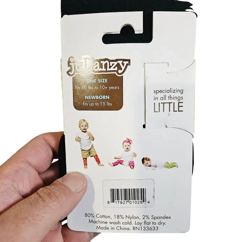 JuDanzy Girls Leg Warmers Solid Black Kids One Size Cutesy Cozy Lounge NEW